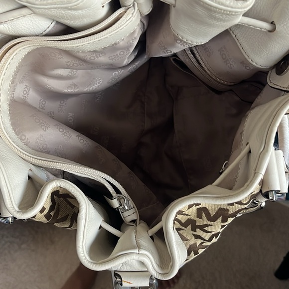 Mk Two Way Canvas and Leather Handbag/Crossbody - Picture 6 of 16